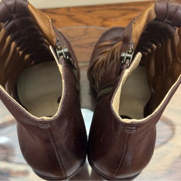 Frye Sophia Braided Peep Toe Booties - Picture 10 of 16